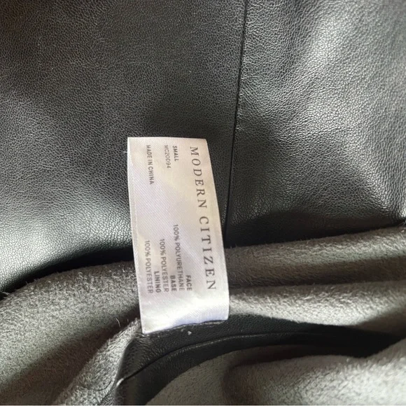 Modern Citizen Black Faux Leather Dress - Picture 4 of 4